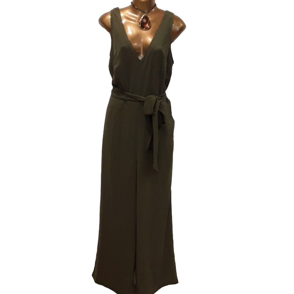NWT Sz M Jumpsuit Romper A New Day Moss Green